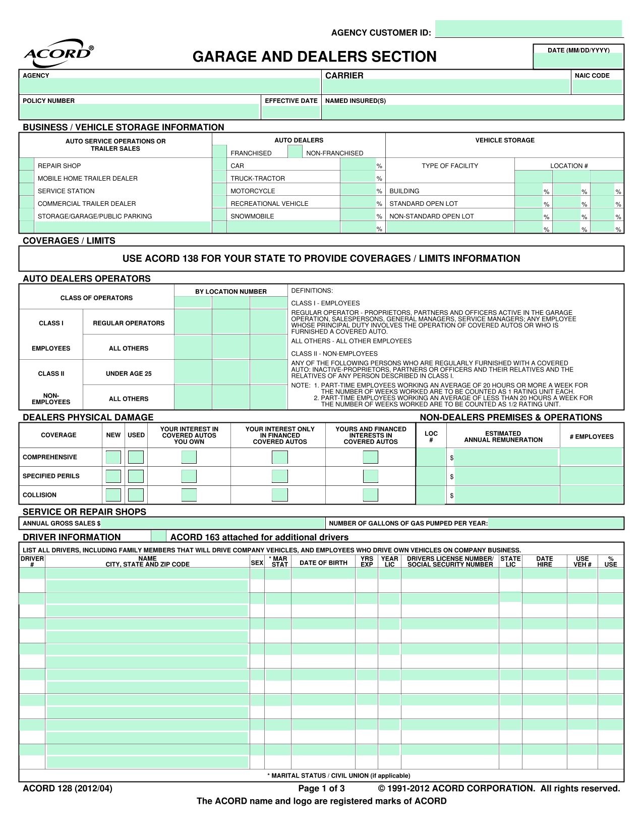 Acord 128 screenshot