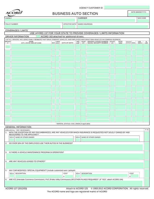 Acord 127 screenshot