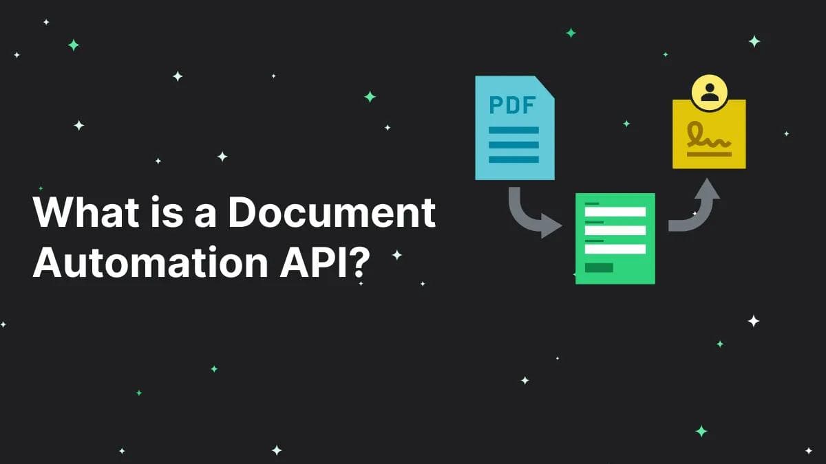 What is a Document Automation API?
