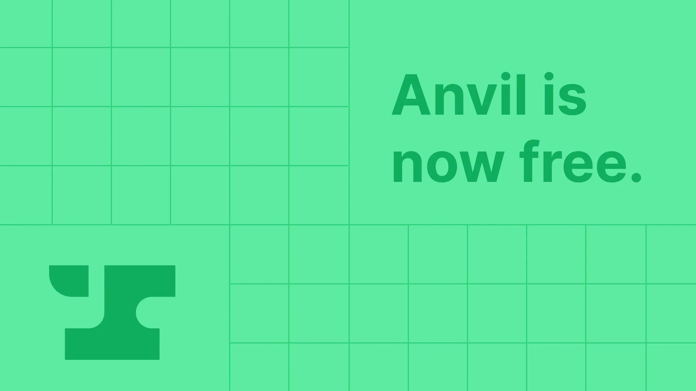 Anvil is now free